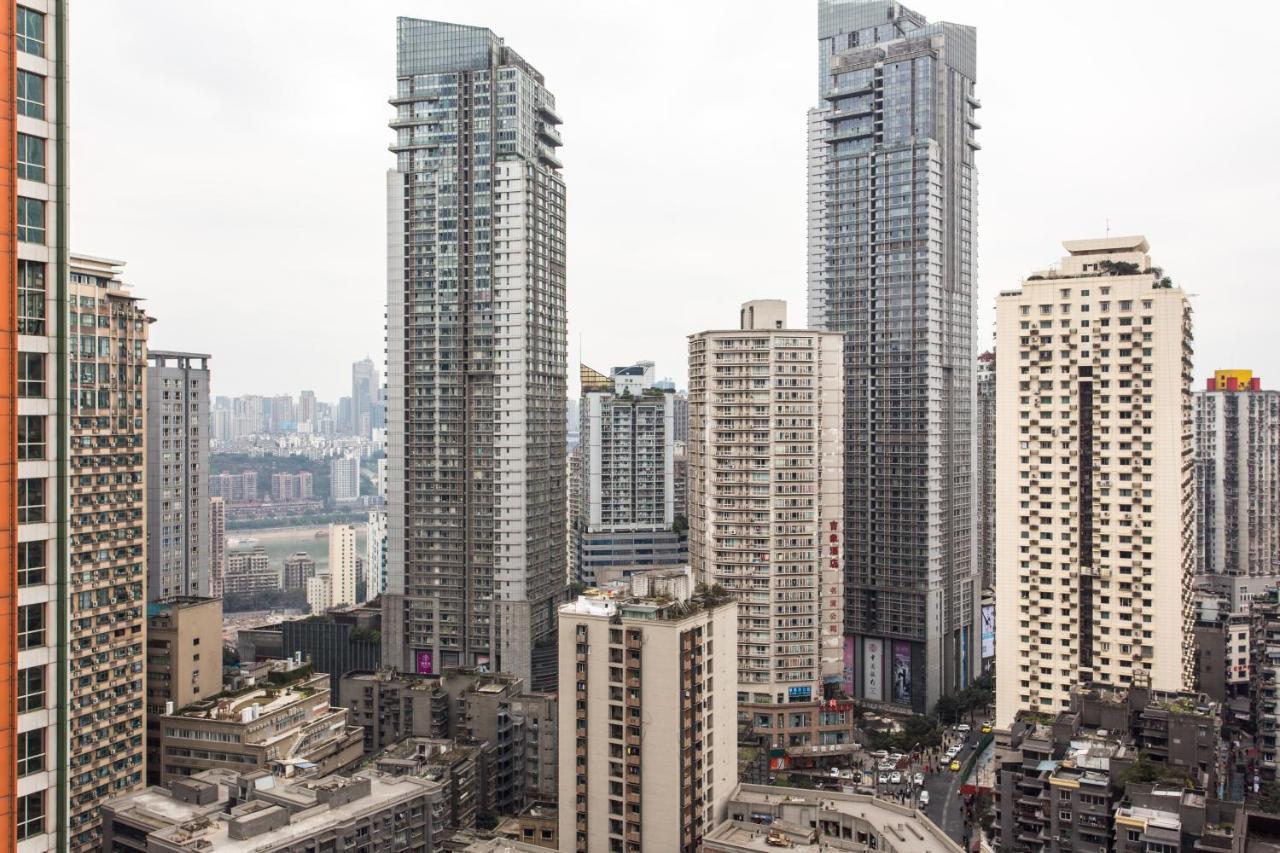 Xiao Yu Residential Apartment Near Jiefangbei And Hongya Cave Çongçing Dış mekan fotoğraf